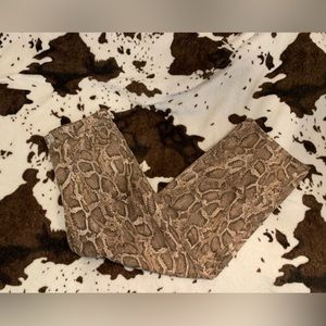 Snake Print Jeans